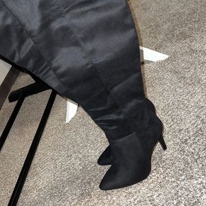 Black over the knees boots